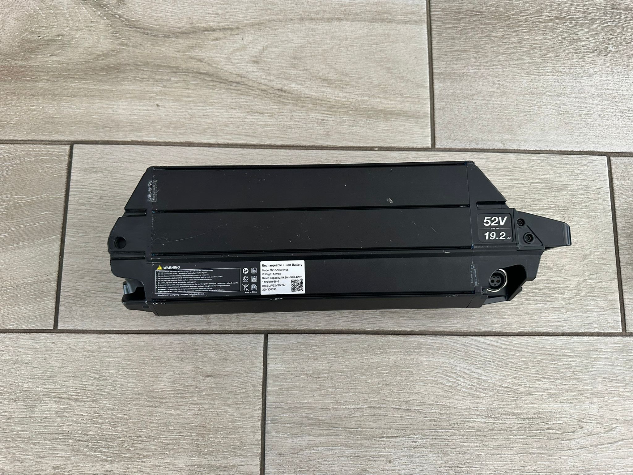 52-Volt G2 Battery Pack for Juiced E-Bikes.