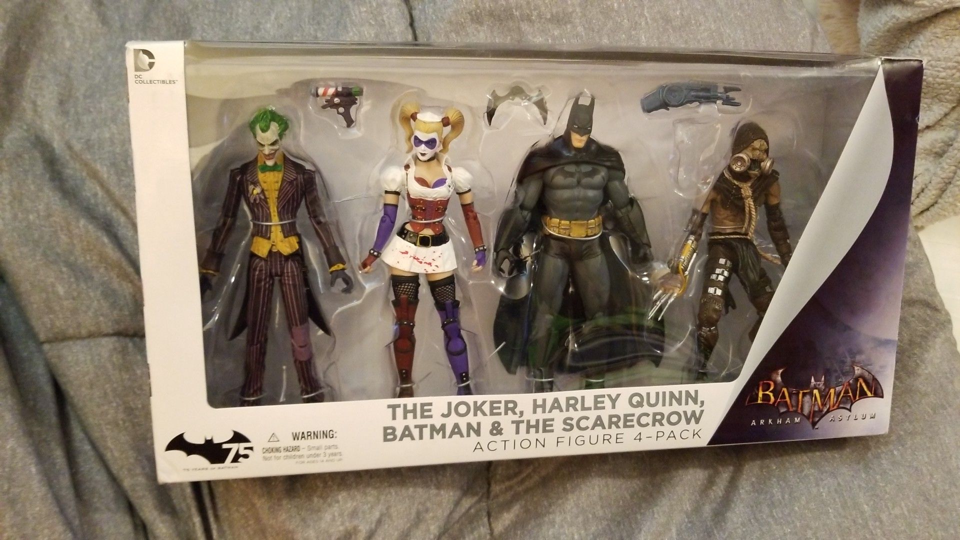 The Joker Harley Quinn Batman and scarecrow 4 pack