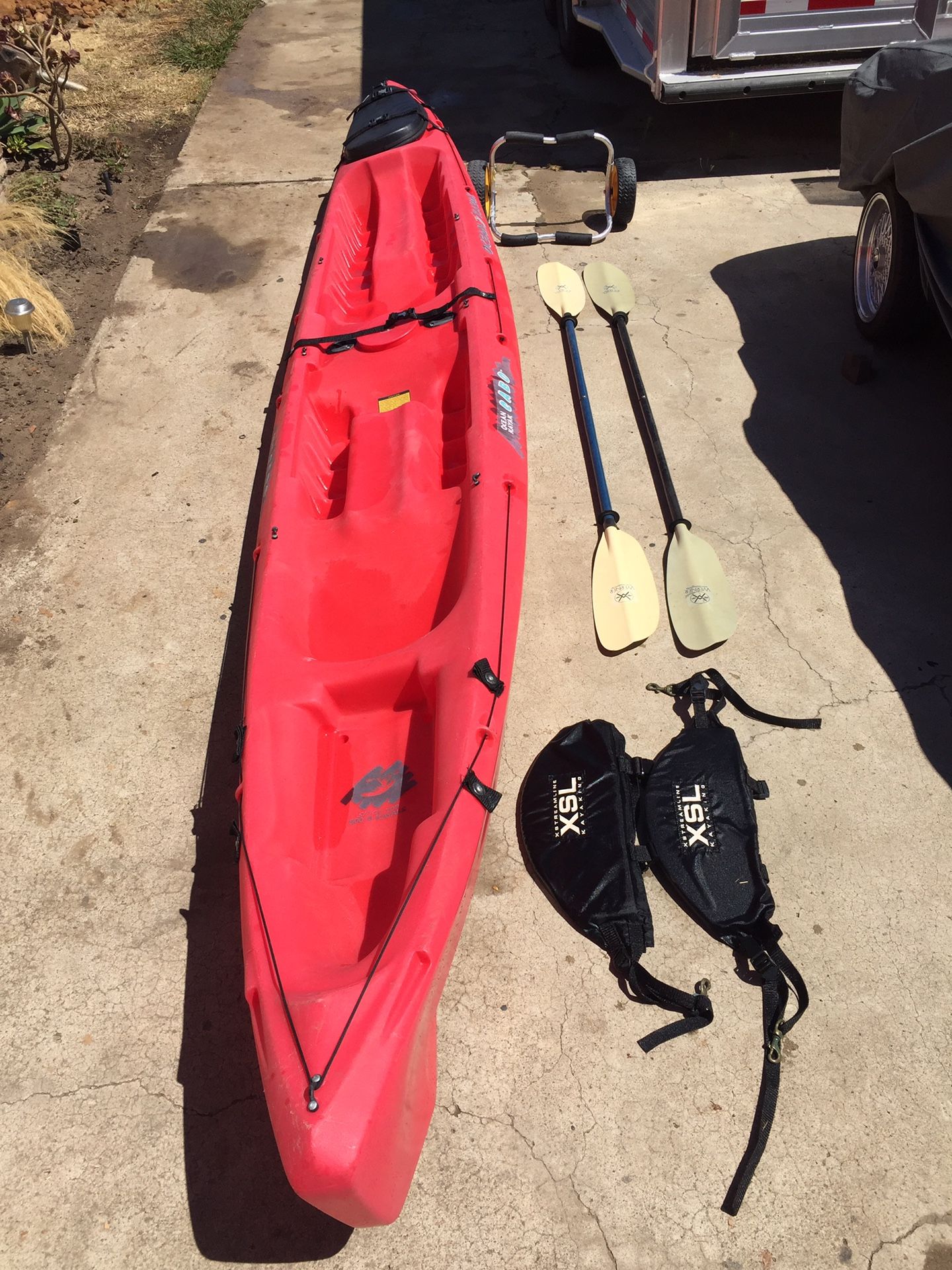 Cabo Two 2 Seater Ocean Kayak With Paddles
