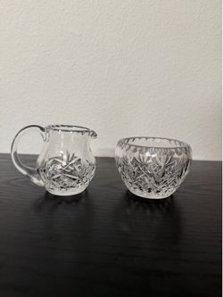 Crystal Creamer & Sugar Bowl Set