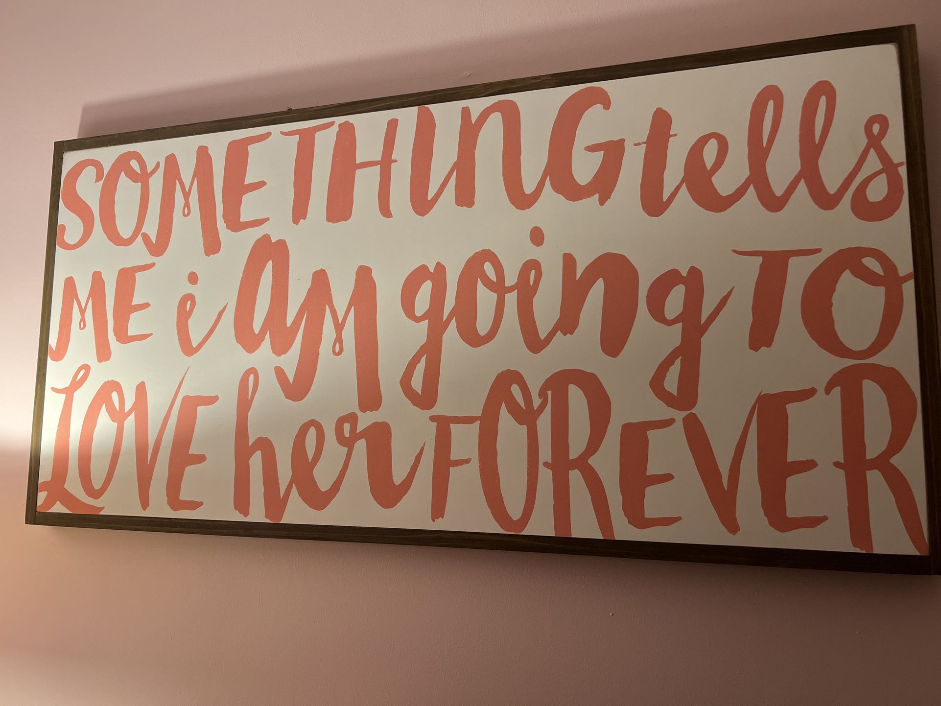 Like New Painted Wood Nursery Sign