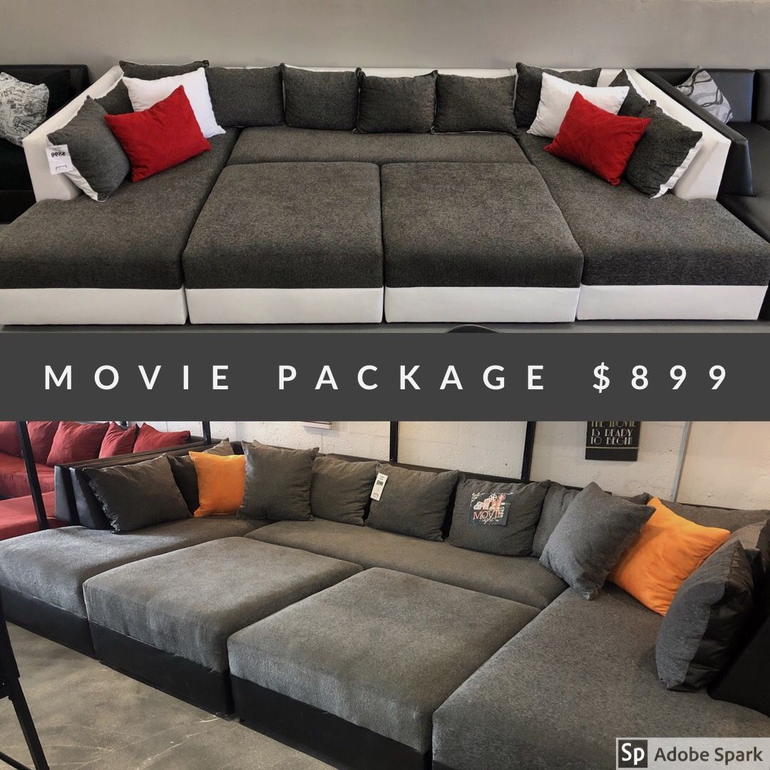 MOVIE NIGHT Sectional Sofa TRANSFORMER couch