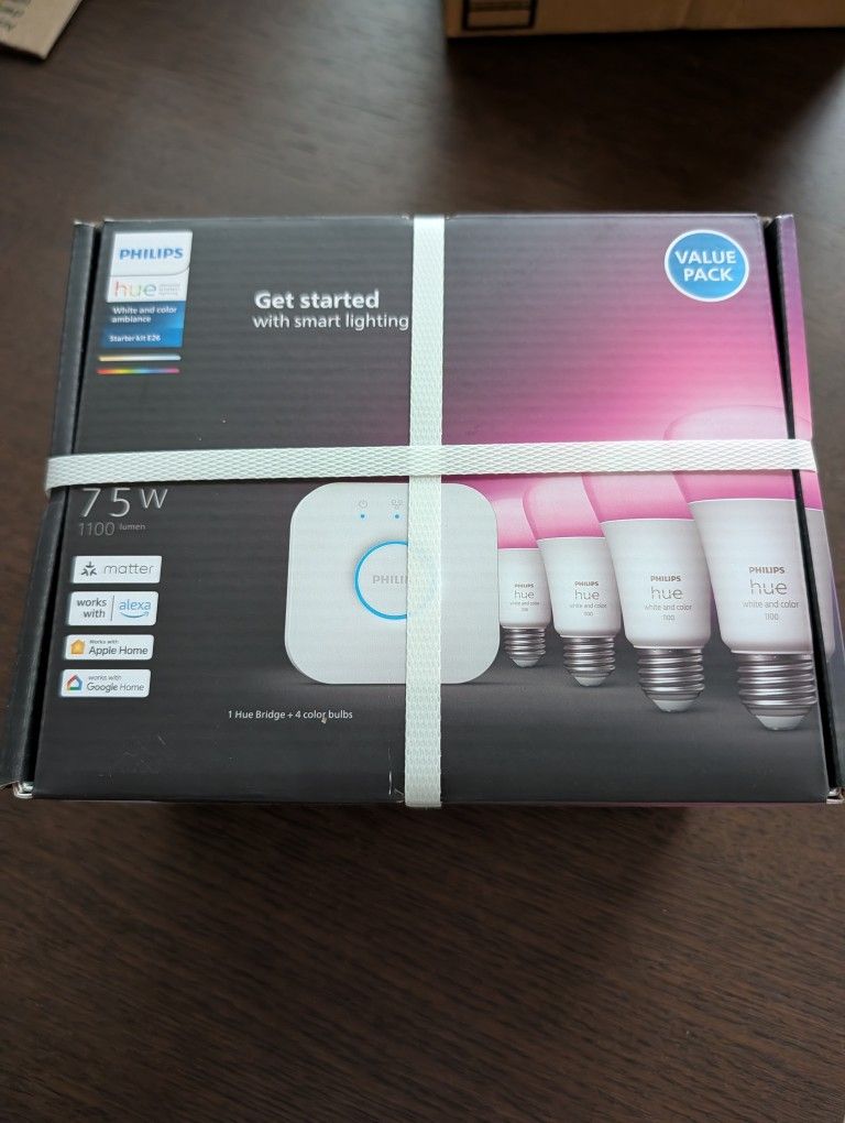 Phillips Hue Starter kit with hub and 4 bulbs