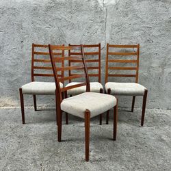 Set of 4 Danish Mid Century Modern Teak Dining Chairs for Sale in Los Angeles CA OfferUp