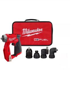 Milwaukee M12 Drill Driver Kit With 4-Tool Heads Brand New Never Used