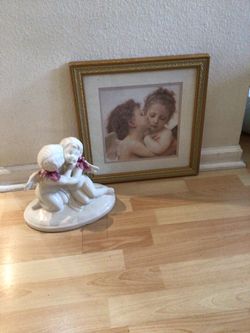Antique Love Angels artwork & figurine