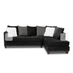 Black 2 Piece Sectional 