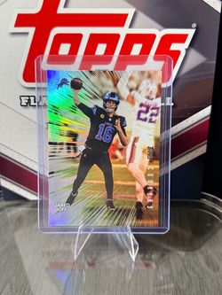 Jared Goff Topps Cookers Holo Refractor Card