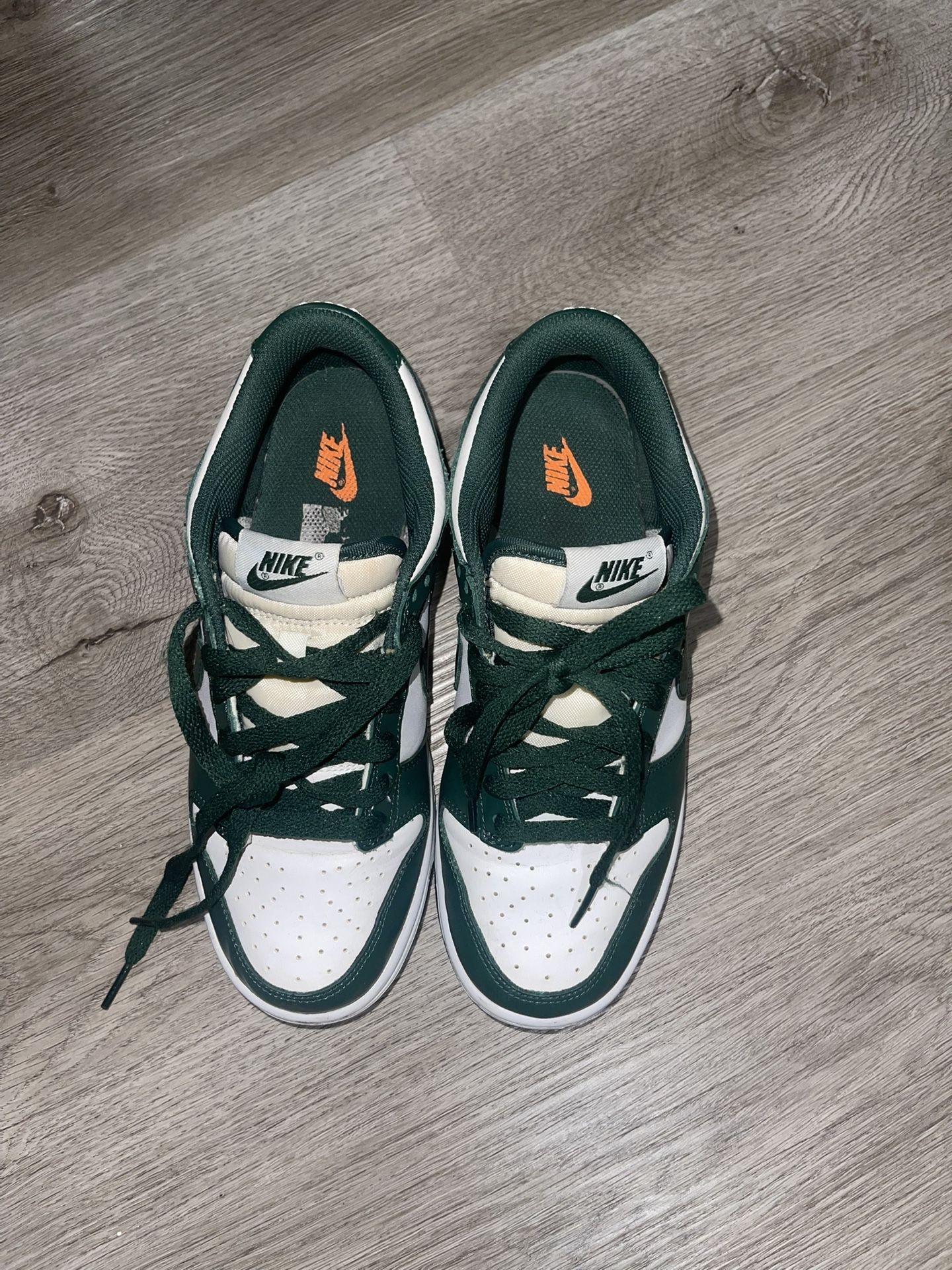 Green Nike Dunks (women)