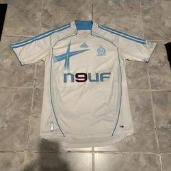 VTG Olympique DE Marseille 2006 2007 Home Football  Soccer Adidas Jersey SZ M