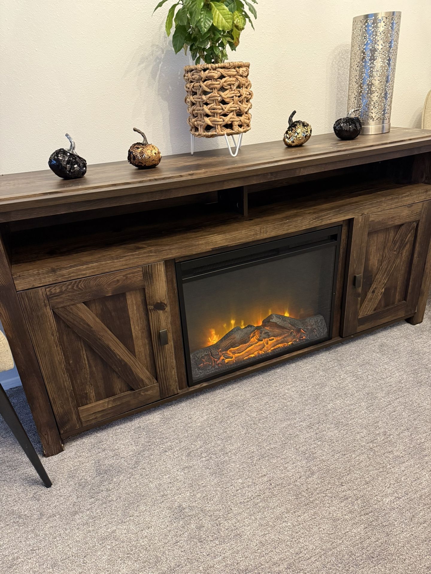 Fireplace TV Stand