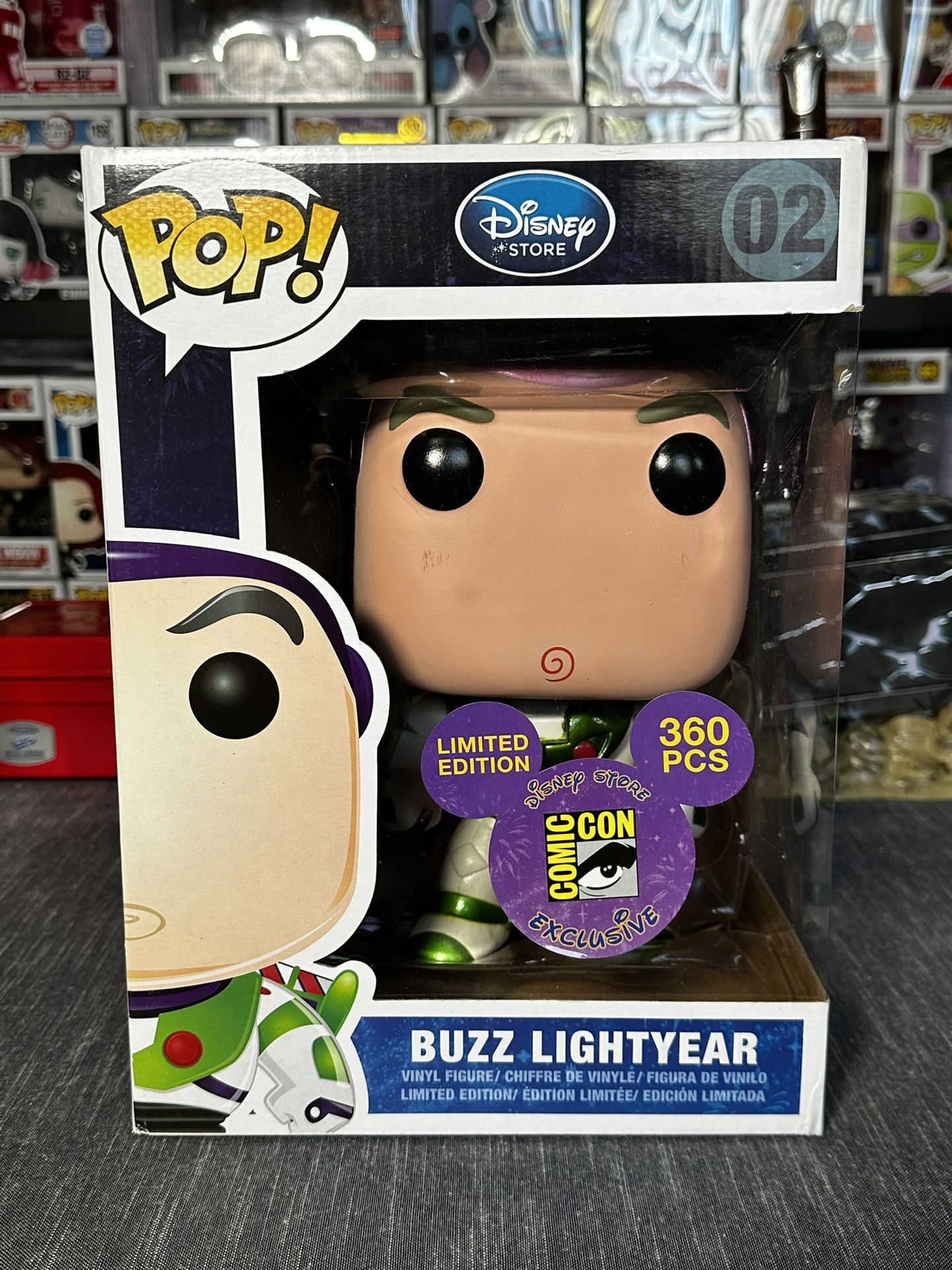 Buzz Lightyear 9’ Metallic SDCC Funko Pop