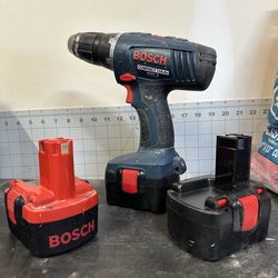 Bosch 14.4v Drill with 3 Batteries