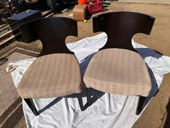 Pair of Klismos-Style Dining Chairs