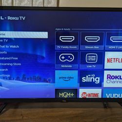 32 In Tcl Roku Flat Screen TV