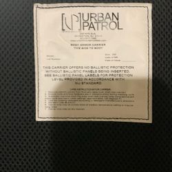 Body armor plate, carrier protective vest