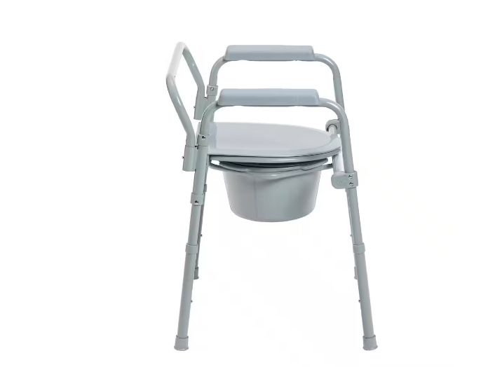 Drive Medical Folding Steel Bedside Commode