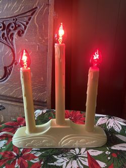 Vintage Christmas Candelabra — Mid Century Décor by Noma Co. 