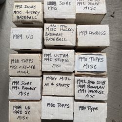 Over 10,000 Sports Trading Cards Mostly Commons With Some Semi Stars And A Few Hall Of Famer‘S