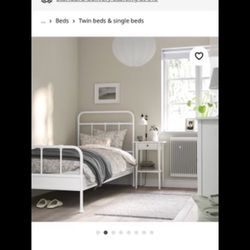 Twin Bed Frame and Bed 