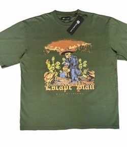 Escape Plan Live From Utopia Skeleton Cowboy Graphic Tee - Forest Green / L