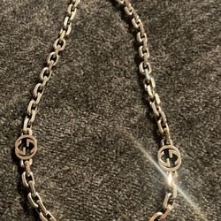 silver gucci chain 