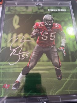 Derrick Brooks Emanate 41/99 Fanatics Coa 