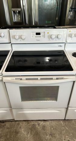 Whirlpool Electric Stove White SelfClean
