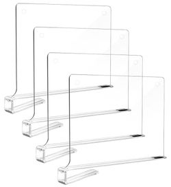 Acrylic 4PCS Shelf Dividers