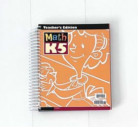 BJU Homeschool Math K5 Teacher”s Edition-USED