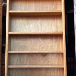 7 Tier Oak Bookcase / Bookshelf / Storage Display Shelving 
