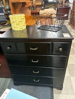 Dark Wood Chest of Drawers
