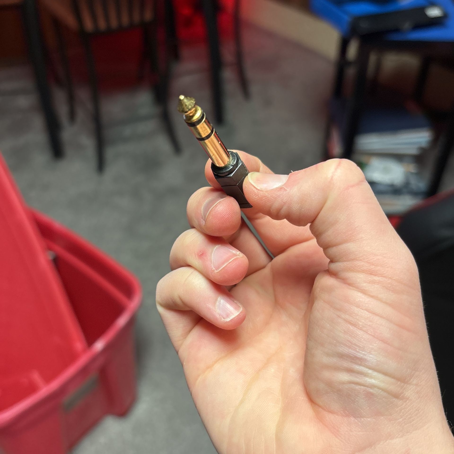 Male Female Aux Cord Small To Big Aux Ring Adapter