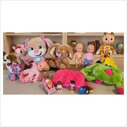 Mixed Kids Toy Lot – Fisher-Price, CoComelon & Plush Toys