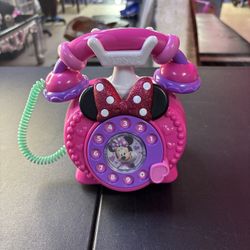 Disney Junior Minnie Mouse Ring Me Rotary Phone Pink Lights & Sounds