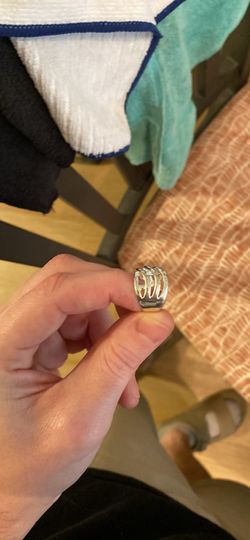 925 sterling silver open wire style ring size 6
