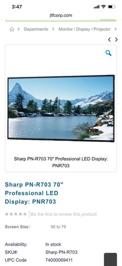 Sharp 70 inch TV