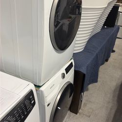 Samsung Electric Dryer And Washer Set Stackable 