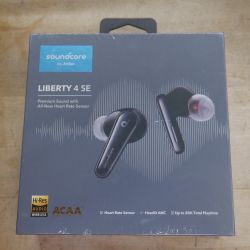 NEW SEALED Soundcore by Anker Liberty 4 SE True Wireless Earbud Headphones Black. new 