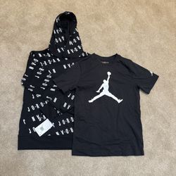 Brand New Jordan Sweatshirt and T Shirt YL