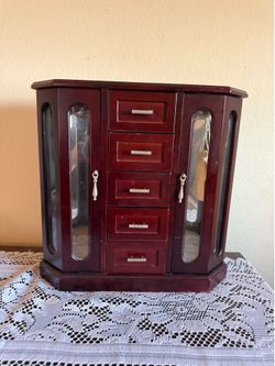 OBO!!- Solid Wood Jewelry Armoire