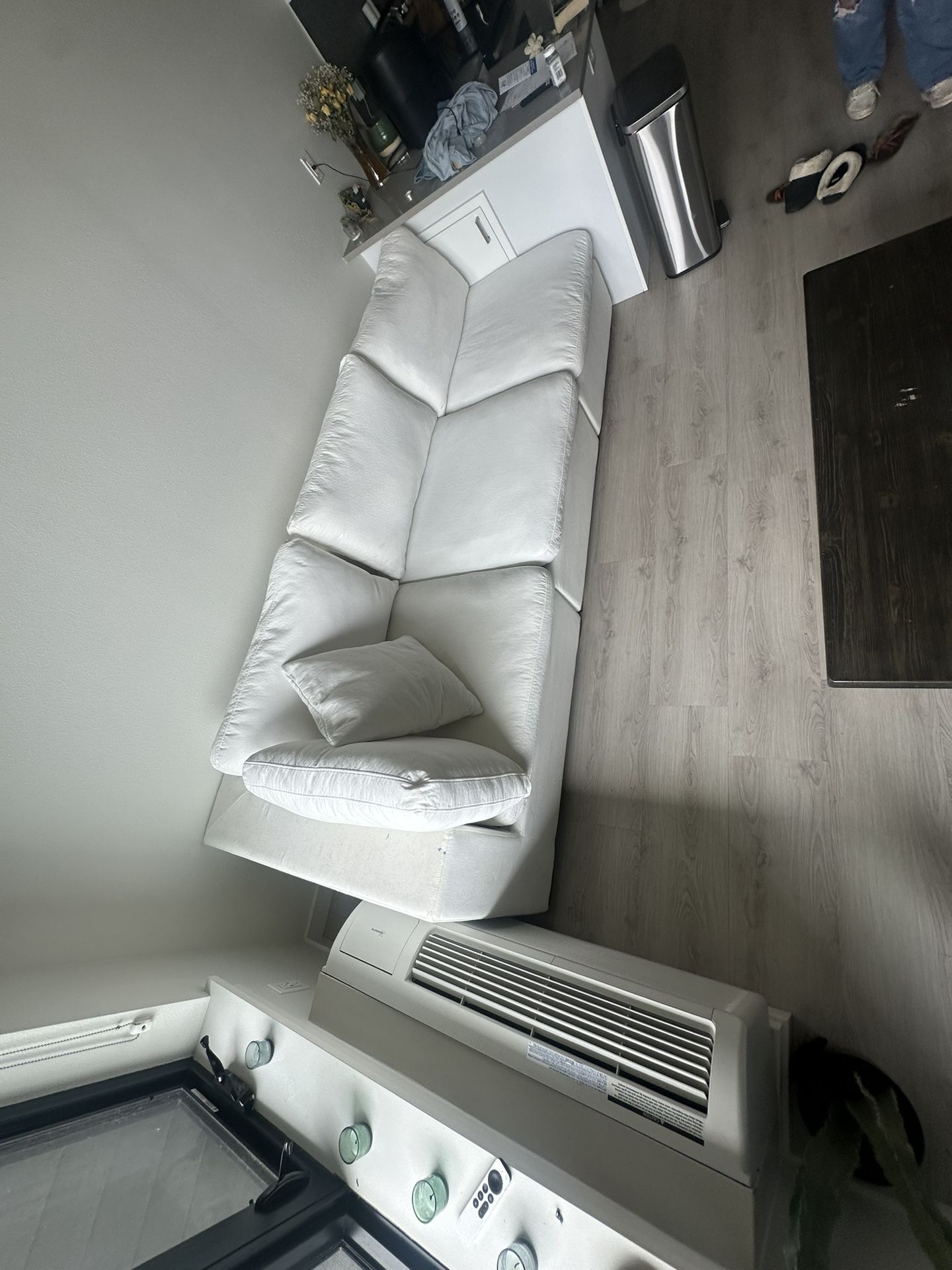 White Thomasville sectional (Cloud Couch Dupe)