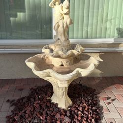 4 Piece Concrete Fountain 