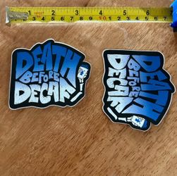 Dutch Bros Death Before Decaf Sticker