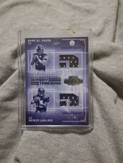 Steelers and Seahawks Football Card