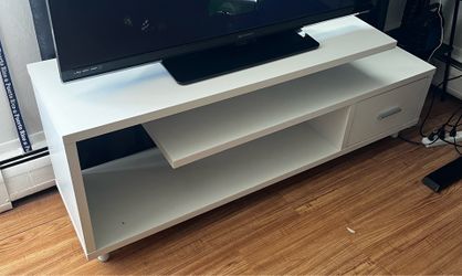 White TV console