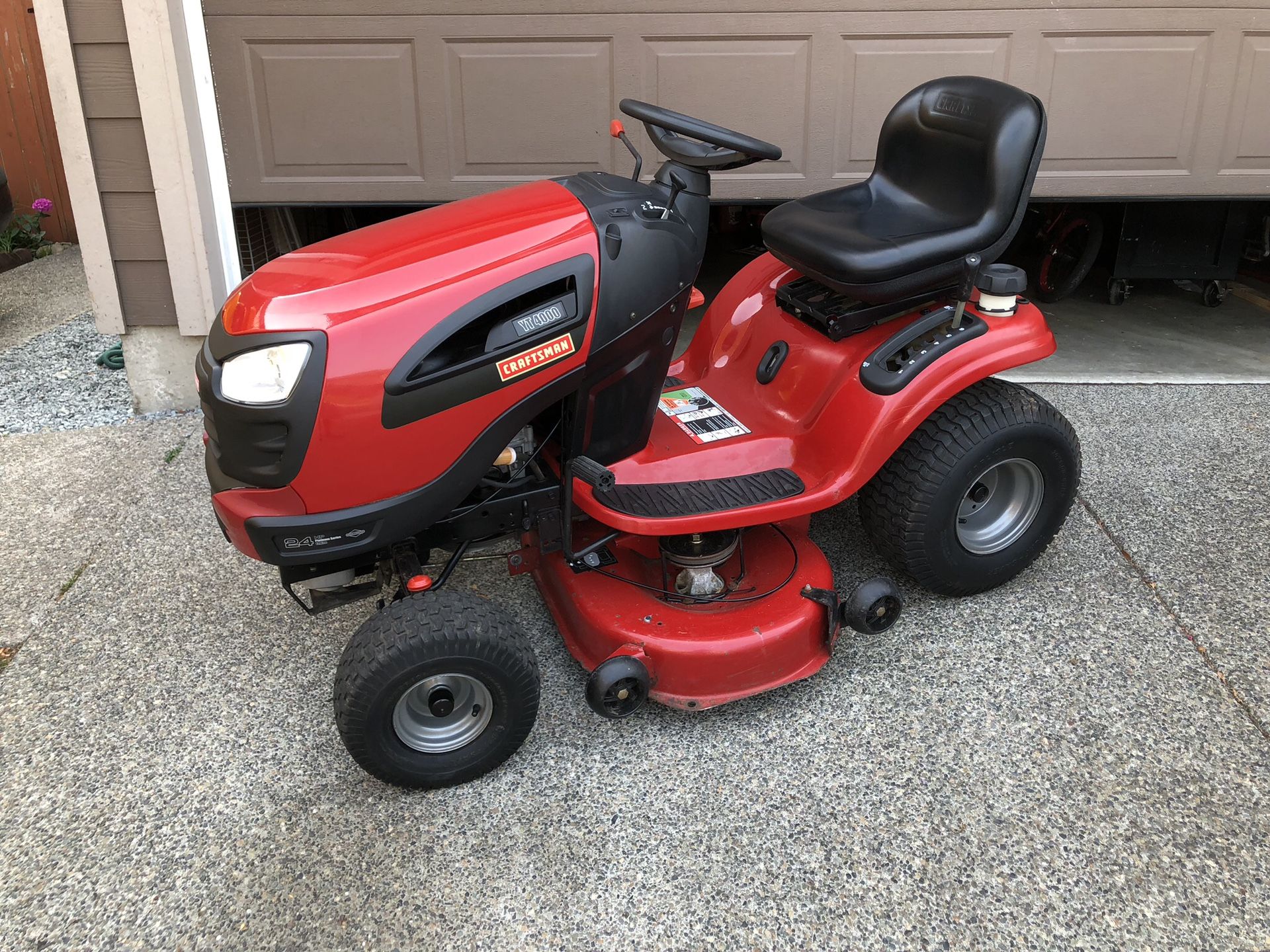 Craftsman riding mower blown engine