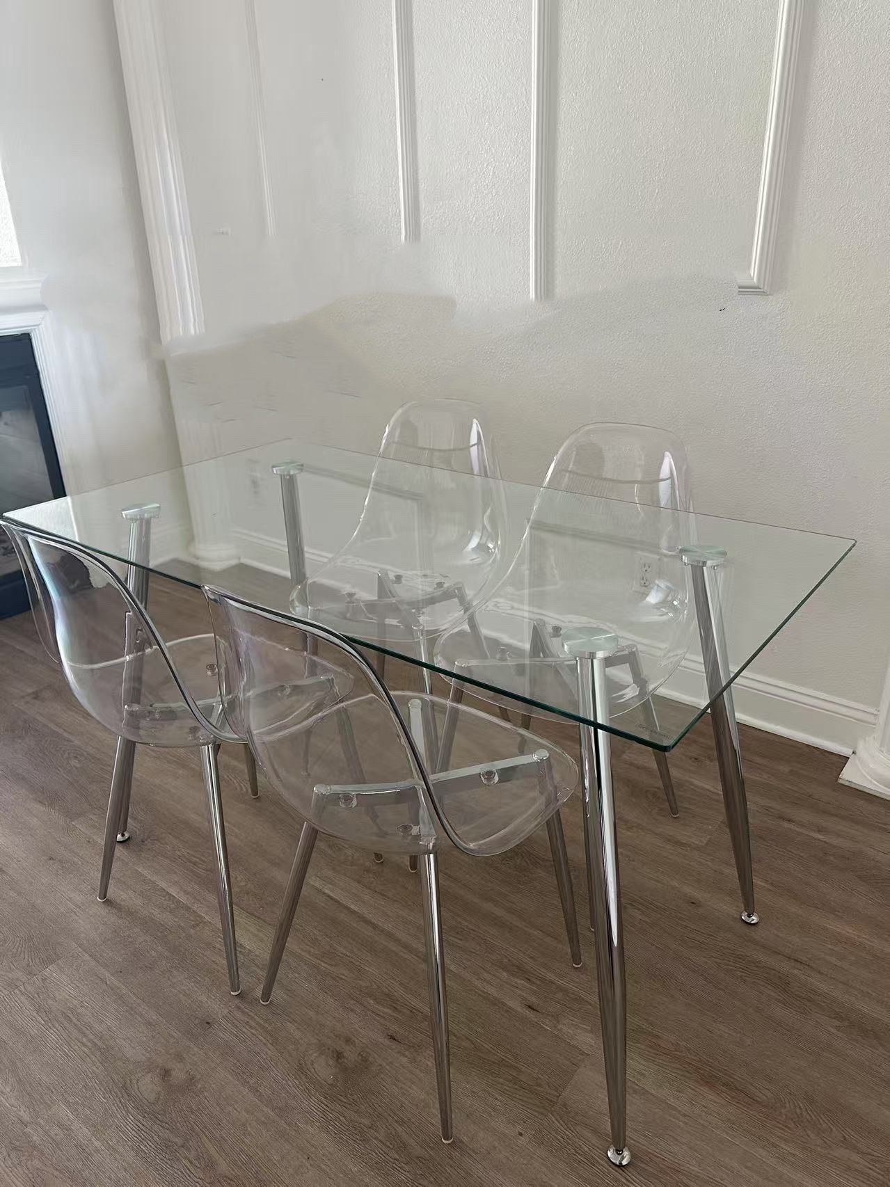 Glass Dining Table for 4