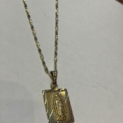 14k Gold Chain With Pendant #109871-1 MJ