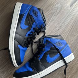 Jordan 1 Hyper Royal Mid Men 7 1/2